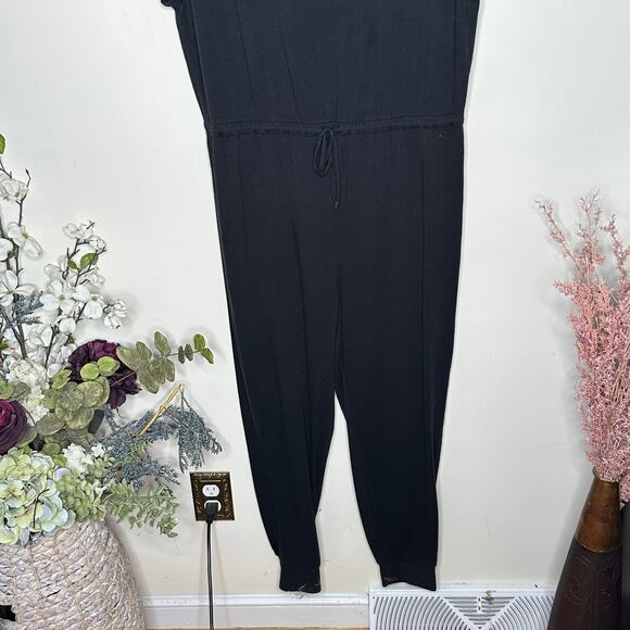 MADEWELL MWL Breeze Drawstring Jumpsuit Black Sz L {3A14} - Picture 4 of 9